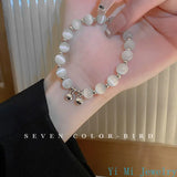 Opal Bracelet Ins Niche Bell Cloud Bead Bracelet Hand Jewelry