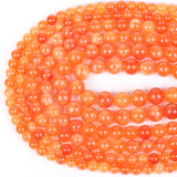 Orange Angels Stone Beads Round Spacer Jewelry Making DIY Bracelet