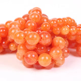 Orange Angels Stone Beads Round Spacer Jewelry Making DIY Bracelet