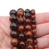 Orange Garnet Round Stone Beads 6/8/10mm