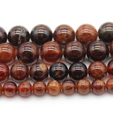 Orange Garnet Round Stone Beads 6/8/10mm