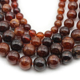 Orange Garnet Round Stone Beads 6/8/10mm