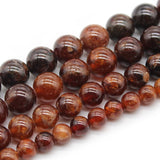 Orange Garnet Round Stone Beads 6/8/10mm