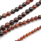 Orange Garnet Round Stone Beads 6/8/10mm