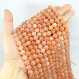 Orange Moonstone AAAAA 6 8 10MM Gemstone Beads DIY Jewelry Making