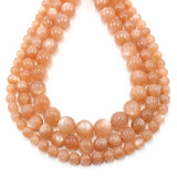 Orange Moonstone AAAAA 6 8 10MM Gemstone Beads DIY Jewelry Making