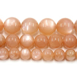 Orange Moonstone AAAAA 6 8 10MM Gemstone Beads DIY Jewelry Making