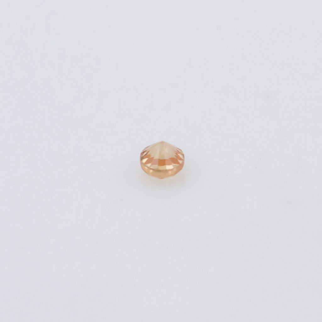 Orange Sapphire Round Cut 0.9-2.0mm Loose Gemstone Inlays