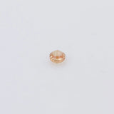 Orange Sapphire Round Cut 0.9-2.0mm Loose Gemstone Inlays
