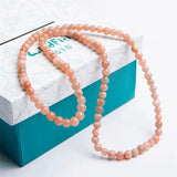 Natural Orange Sunstone Healing Love Bracelet Crystal Beads