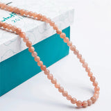 Natural Orange Sunstone Healing Love Bracelet Crystal Beads
