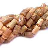 Orange Sunstone Stone Beads Column Barrel Spacer DIY Loose Beads