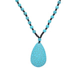 Turquoise Water Drop Pendant Ethnic Necklace