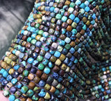 Hubei Turquoise Cube Beads for Jewelry Making
