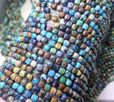 Hubei Turquoise Cube Beads for Jewelry Making