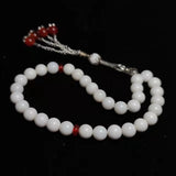 Organic Shell 8mm Tridacina Beads Bracelet 33 Islamic Taisbiha Prayer Beads
