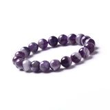 Natural Amethyst Bracelet - 10mm - Anniversary Customization