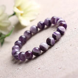 Natural Amethyst Bracelet - 10mm - Anniversary Customization