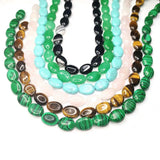 Faceted Amazonite Stone Loose Beads for Jewelry Making DIY