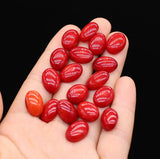 Faceted Coral Beads Red Loose Beads Jewelry Making DIY