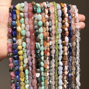 Natural Tiger Eye Opal Gravel Loose Beads for Jewelry DIY