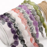 Natural Purple Angelite Amethysts Quartz Jaspers 13*18mm Loose Beads