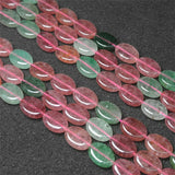 Natural Oval Strawberry Quartz Beads for Jewelry Making
