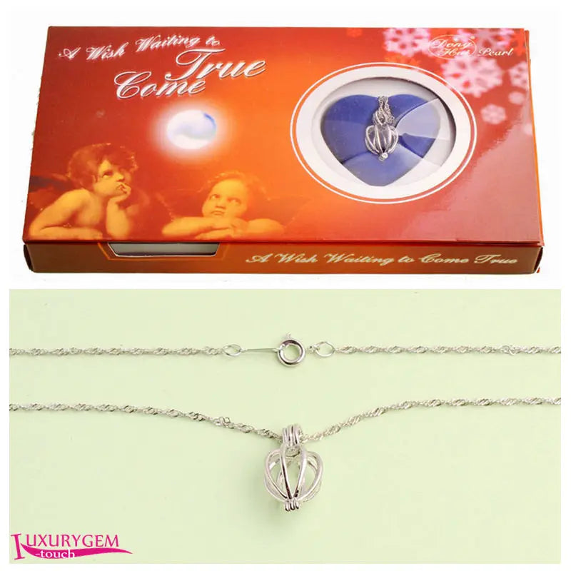Oyster Pearls Necklace Pendants High Style Christmas Valentine Love Wish