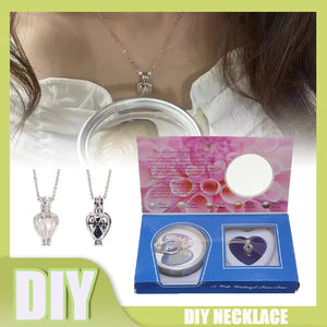 Natural Oyster Wish Pearl Vacuum Can Pendant Necklace Charm Necklace