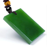 Natural Peace Tian Biyu Pendant Green Jade Pendant