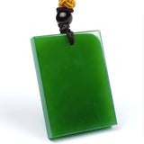 Natural Peace Tian Biyu Pendant Green Jade Pendant