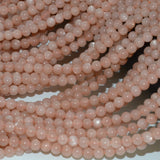 Peach Moonstone Round Beads 4.5mm