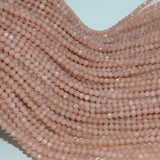 Peach Moonstone Round Beads 4.5mm