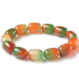 Peacock Agate Bead Bracelet - Unisex