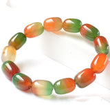Peacock Agate Bead Bracelet - Unisex