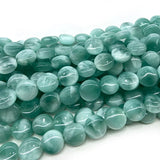 Peacock Angelite Stone Beads 15'' DIY Spacer Loose Beads