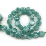 Peacock Angelite Stone Beads 15'' DIY Spacer Loose Beads