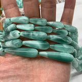 Natural Peacock Angelite Stone Beads DIY Loose Beads For Jewelry Making