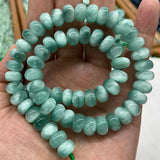 Natural Peacock Angelite Stone Beads 15'' Rondelle DIY Spacer Loose Beads