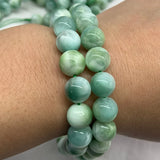 Natural Peacock Angelite Stone Beads 15'' Round DIY Spacer Loose Beads