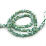 Natural Peacock Angelite Stone Beads 15'' Round DIY Spacer Loose Beads