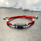 Natural Peanut Charm Bracelet 925 Silver