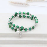 Freshwater Pearl Bangle Bracelet for Women Wedding Banquet