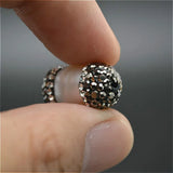Natural Pearl Barrel Tube Beads Crystals Rhinestone Paved Findings