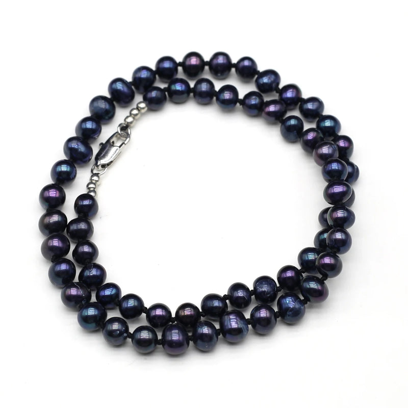 Natural Pearl Bead Jewelry Necklace Freshwater Pearl Beaded Necklace