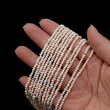 Matte Freshwater Pearl Beads 3-4mm Loose Beads for Jewelry Making