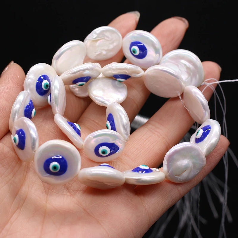 Baroque Single Sided Eye Shaped Pearl Beads for DIY Jewelry Making