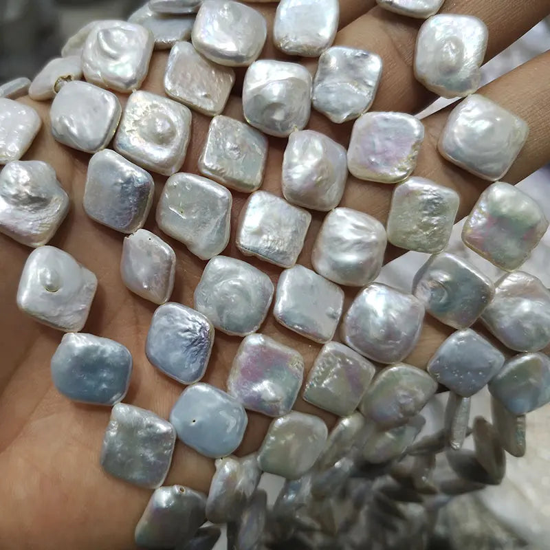 Baroque Rhombus Pearl Beads 14-15mm for Jewelry Making DIY Bracelet Necklace