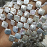 Baroque Rhombus Pearl Beads 14-15mm for Jewelry Making DIY Bracelet Necklace