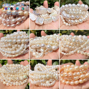 Freshwater Baroque Natural Pearl Beads High Punch Loose Beads
